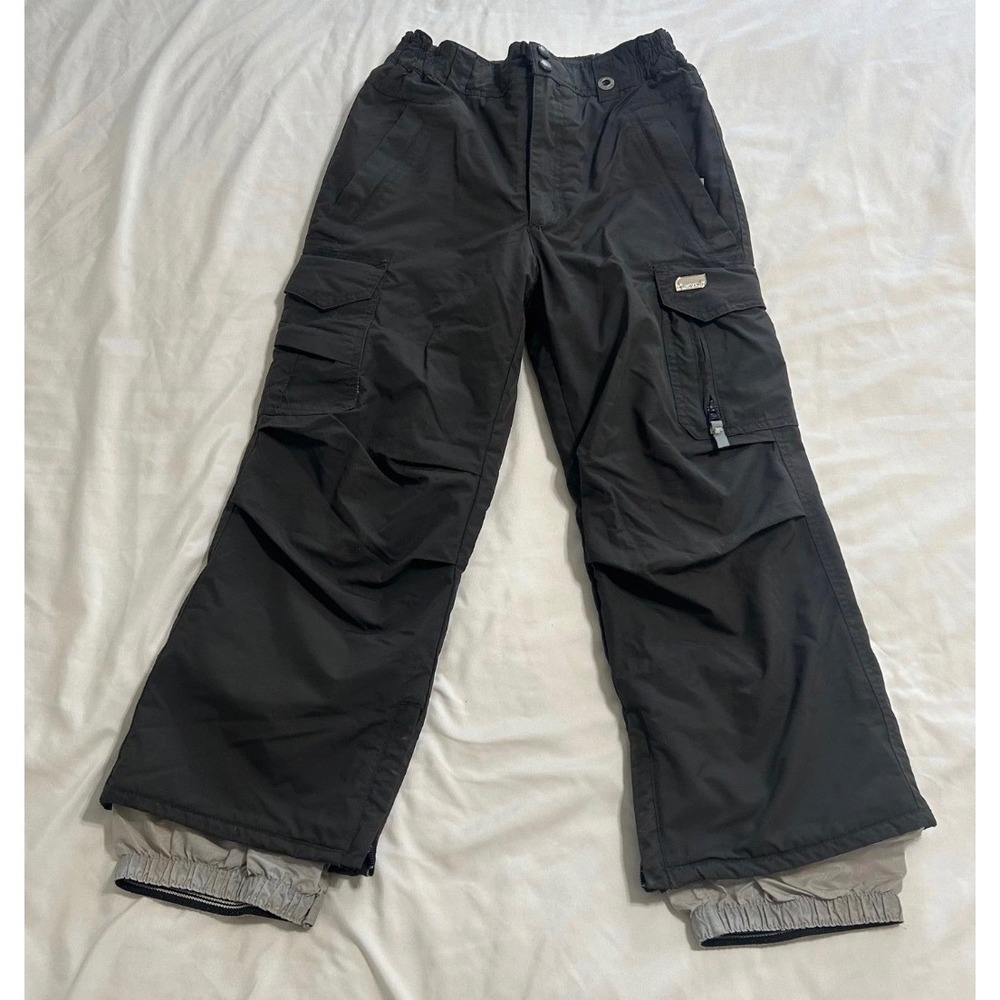 Ripzone Core 5000mm Kids Black Snow Pants Cargo Ski Snowboard Size Small S/P